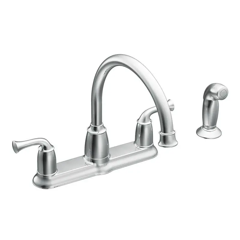 Banbury 2-Handle Mid-Arc Standard Kitchen Faucet with Side Sprayer in Chrome4.760 / each