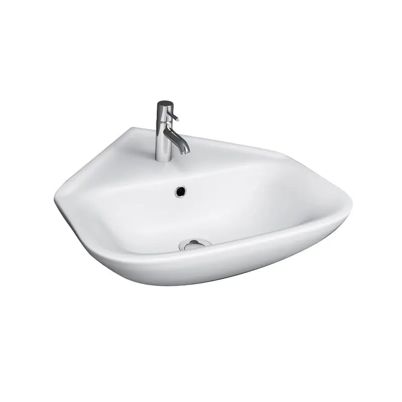 Barclay Products Eden 450 Corner Wall-Mount Sink in White25 / each