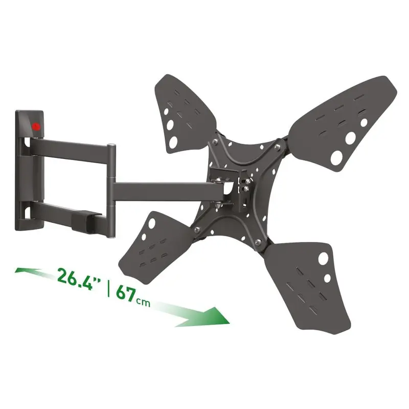 Barkan 13 in. - 80 in. Full Motion - 4 Movement Long Flat / Curved TV Wall Mount Black Extremely Extendable10.87 / each