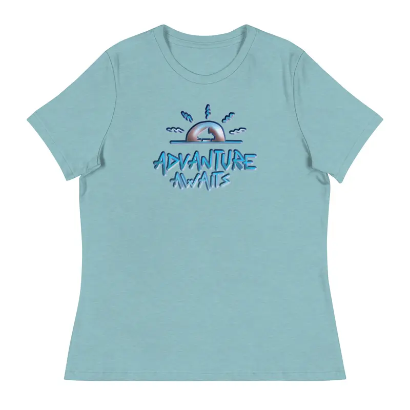 Advanture Awaits Women's Relaxed Fit T-ShirtMauve Pink (Heather) / S