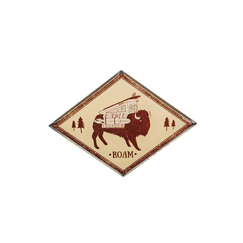 Buffalo Roam Vanimal Enamel Pin