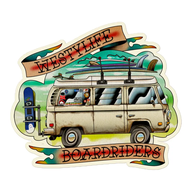 Westy Life  Boardriders Sticker33
