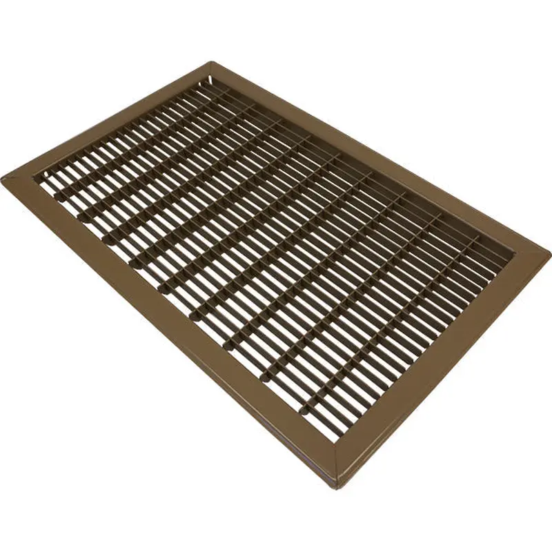 Continental Bar-Faced Floor Grille12" x 20" / Brown