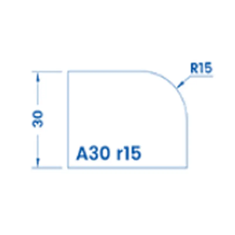 A30 r15(30mm Half Bullnose - Router Bits)Standard Full Kit (BITS) / Breaker