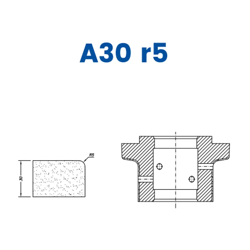 A30 r5(30mm r5 Eased Edge (? Radius) - Line 40 (Bore 22))EHS Kit (All materials high speed) / 1