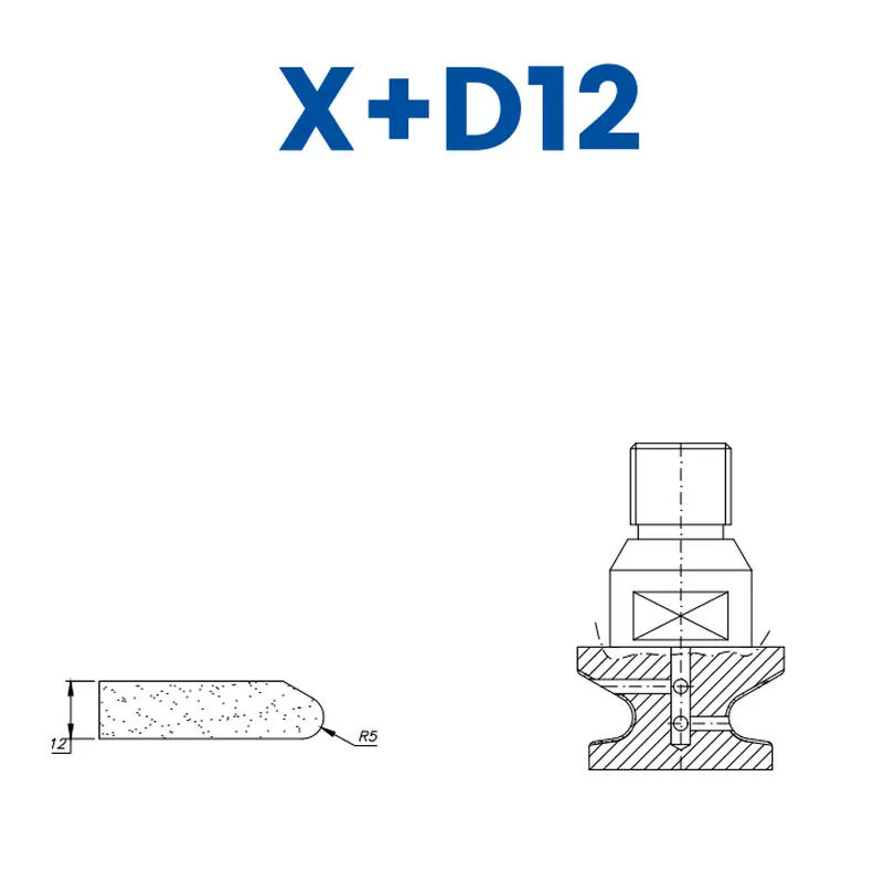 X D12 (12mm Knoll/Sharknose)EHS Kit (All materials high speed) / 1
