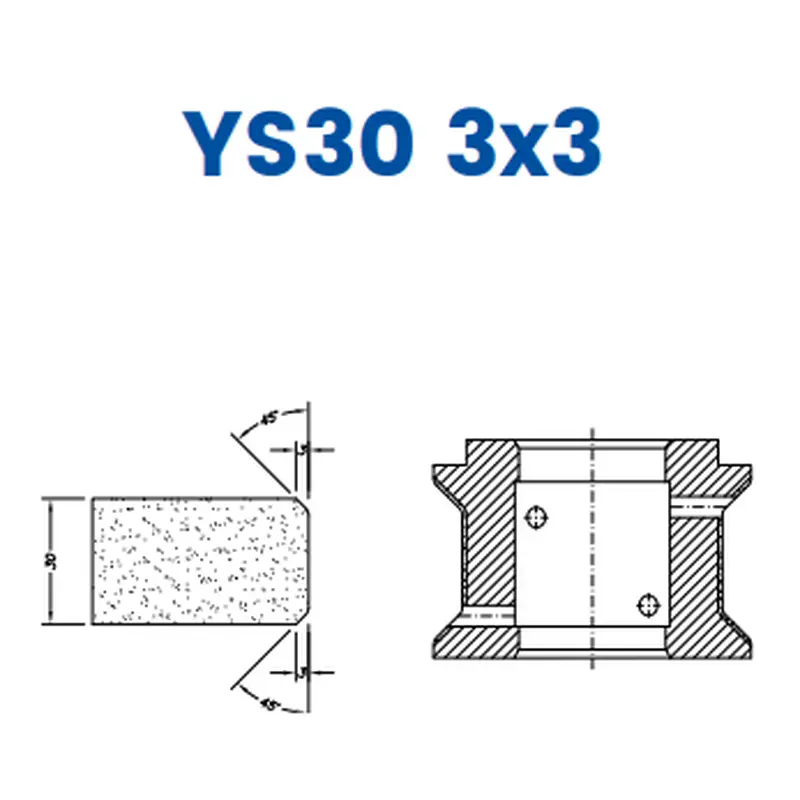 YS30 3x3(30mm Double Chamfer 3x3)EHS Kit (All materials high speed) / 1