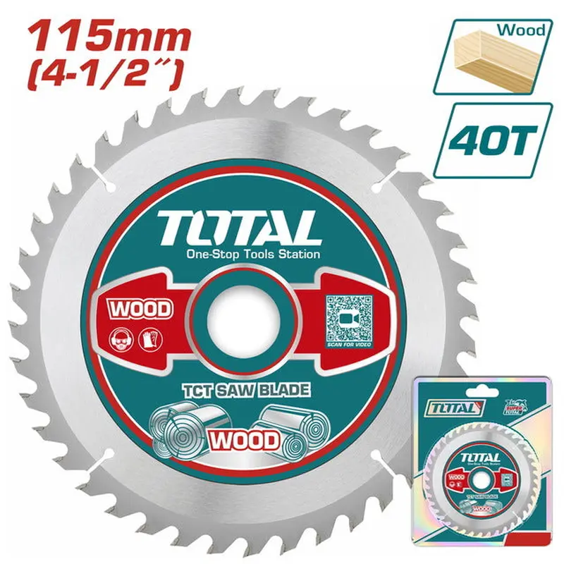 TOTAL TCT SAW BLADE 115mm FOR ANGLE GRINDER (TAC231255)