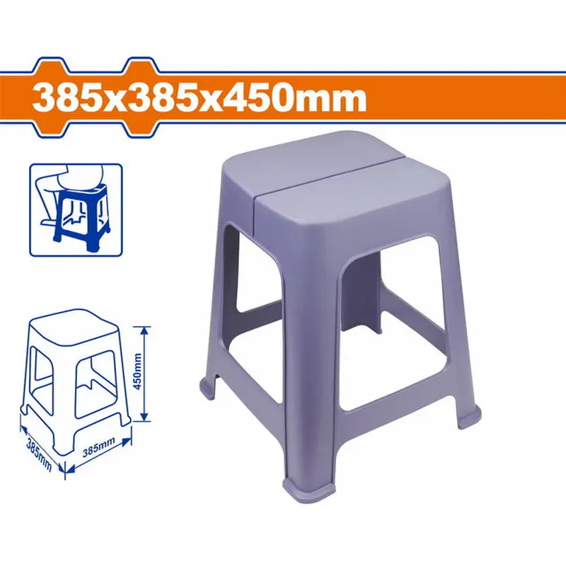WADFOW Plastic Stool 385X385X450mm