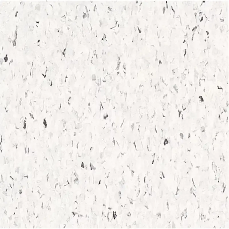 Armstrong Flooring (Sample) Imperial Texture Cirque White Water Resistant Speckle Glue (Adhesive) VCT Tile