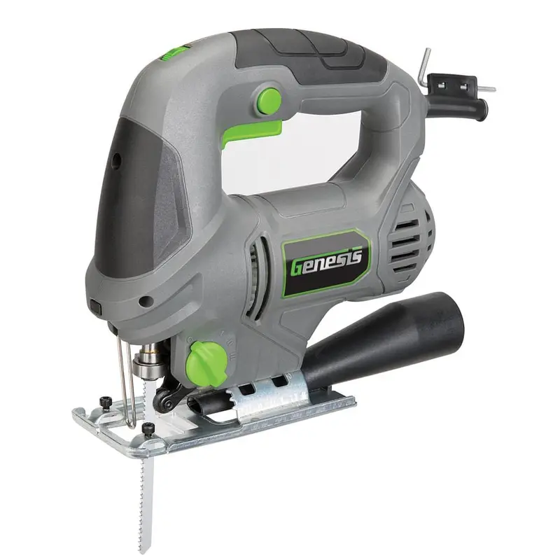 5.0 Amp Variable Speed Jig Saw with Quick-Change, 4-Position Orbit, Adjustable Base, Rip Guide and Blades