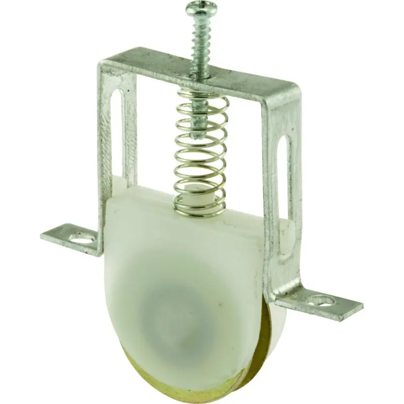 Prime-Line B 617 Adjustable Roller Assembly, 1 in Dia Roller, 1/4 in W Roller, Steel Roller, Concave Roller, 3/8 in W