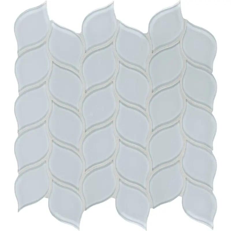 Anatolia Skylight 12-in x 12-in Glossy Glass Chevron Subway Wall Tile (9.4-sq. ft/ Carton)9.4-sq. ft/ Carton