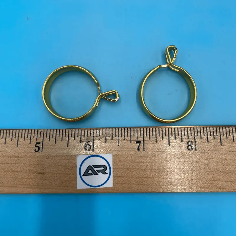 Kirsch Brass Plated Eyelet Cafe Rings -3/4" Inside Diameter - 14 per bag