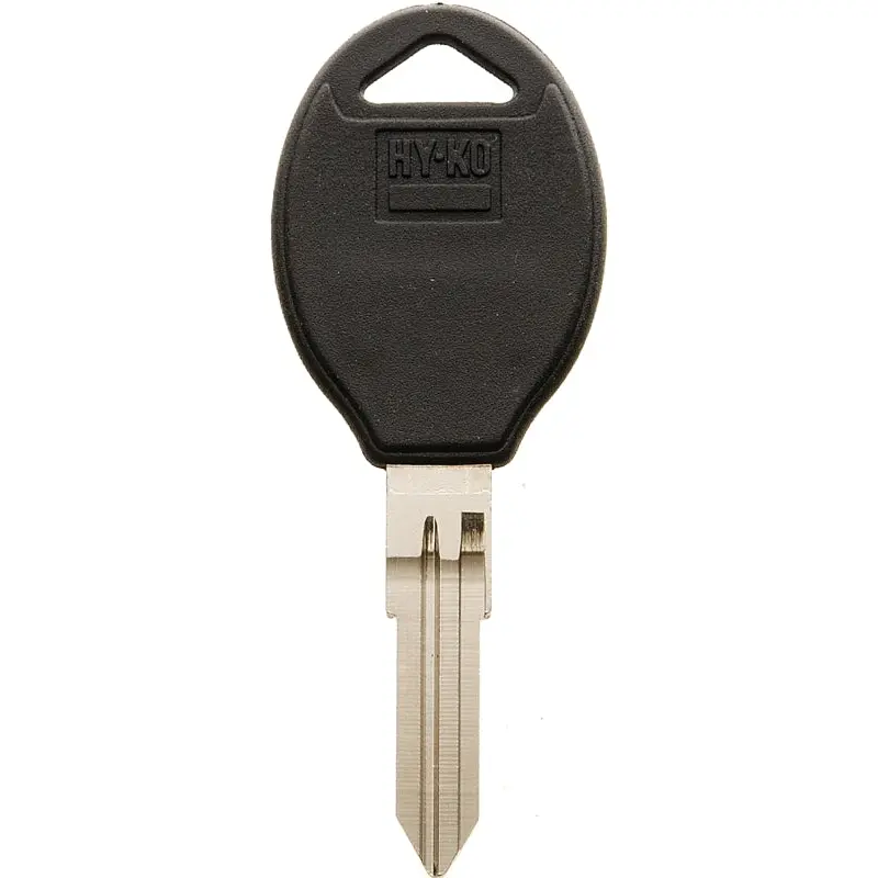 Hy-Ko 12005DA38 Automotive Key Blank, Brass/Plastic, Nickel, For: Nissan Vehicle Locks