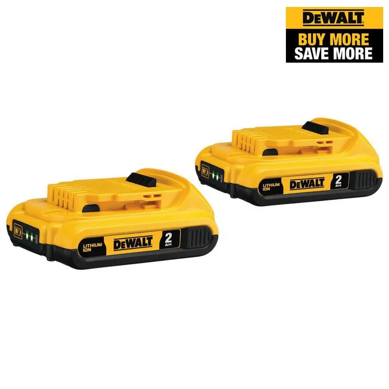 20-Volt MAX Compact Lithium-Ion 2.0Ah Battery Pack (2-Pack)4.0 / 2.5 / 6