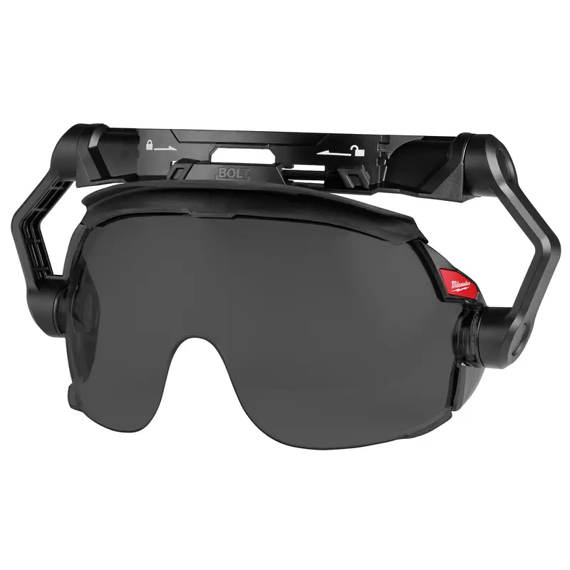 Milwaukee  BOLT Gasketed Eye Visor - Dual Coat Lens (Compatible with Milwaukee BOLT Safety Helmets & BOLT Hard Hats)Clear