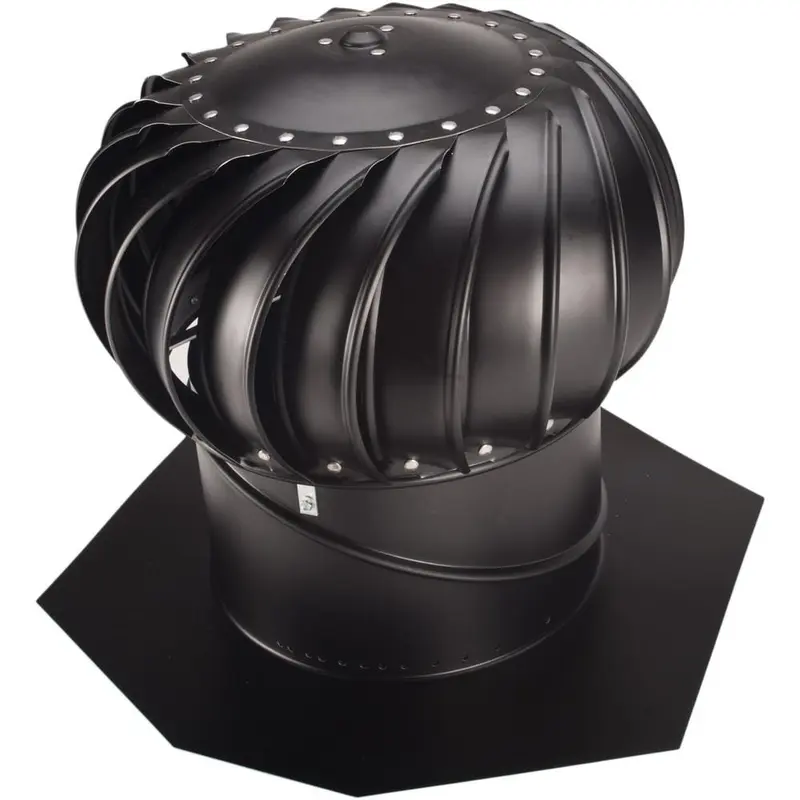 14 in. Black Aluminum Internally Braced Whirlybird Wind Turbine8 / each