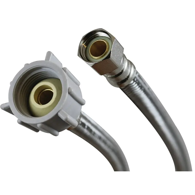 Fluidmaster B1T20C Braided Flexible Toilet Connector With Polymer Core, 3/8 X 7/8 in x 20 in