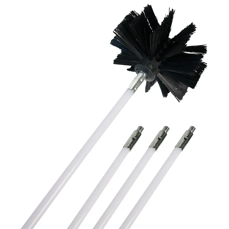 Dundas Jafine PCPBZW Duct Brush, 4 in Dia Brush, Nylon Handle