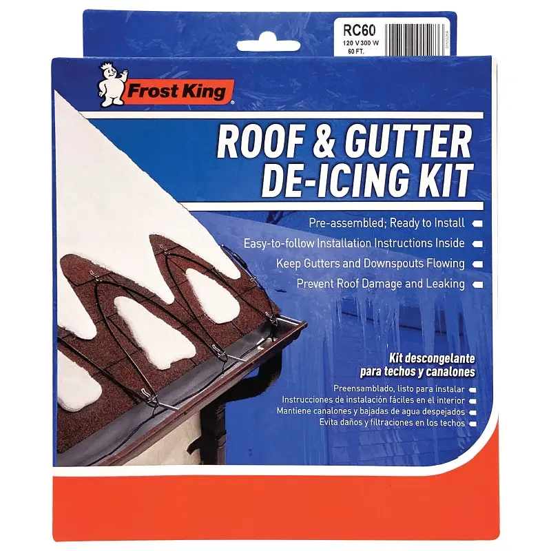 Frost King RC Series RC60 Electric Roof Cable Kit, 60 ft L, 120 V, 300 W