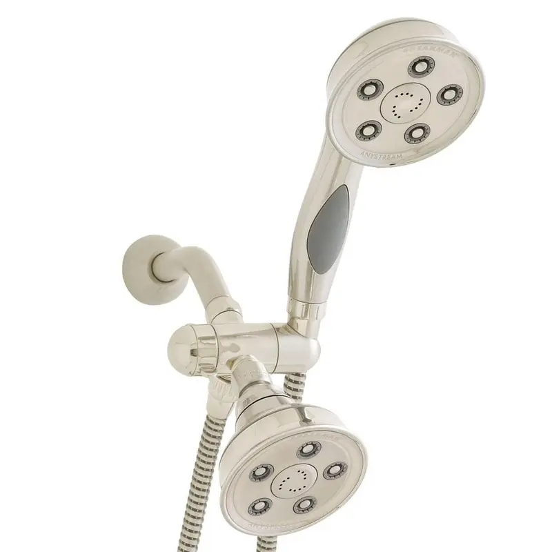 3-spray 3.78 in. Dual Shower Head and Handheld Shower Head in Brushed NickelBrushed Nickel / 2.41