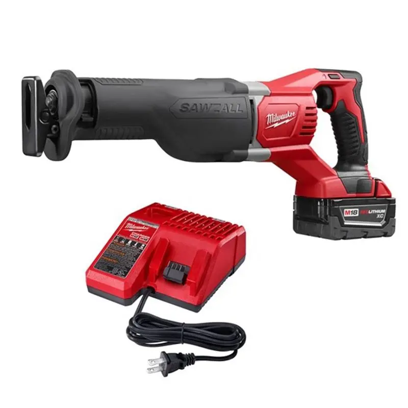 Milwaukee 2621-21P M18 SAWZALL Reciprocating Saw Kit w/5 AMP battery