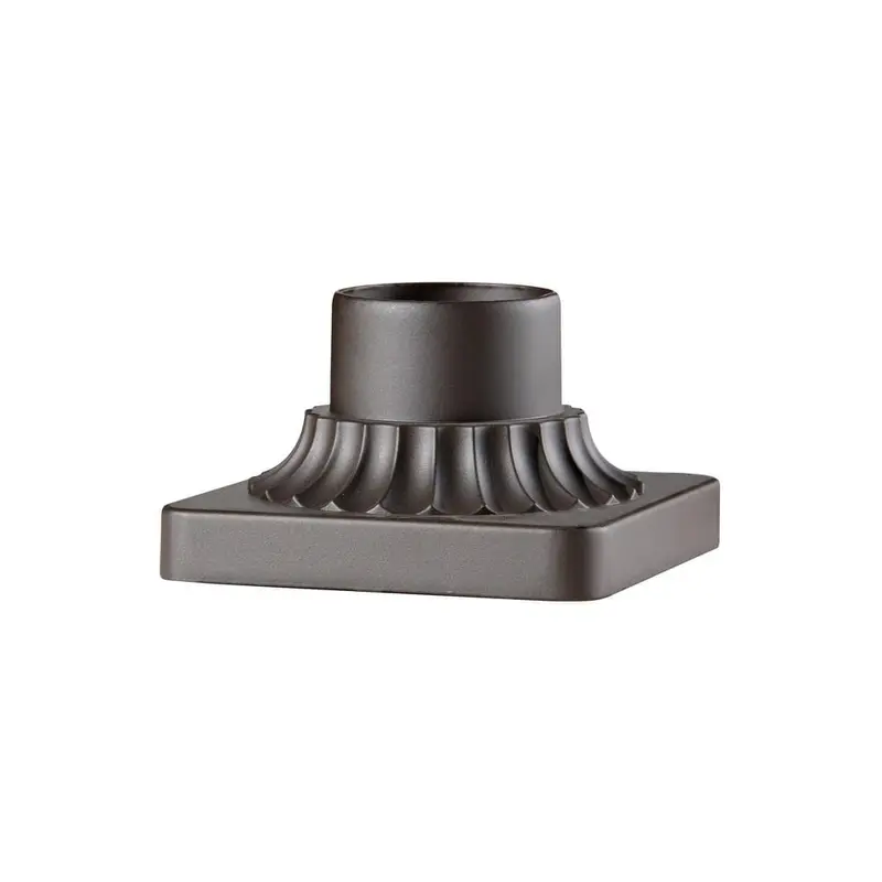 3 in. Oil Rubbed Bronze Outdoor Die-Cast Aluminum Pier Mount Base0.75 / each