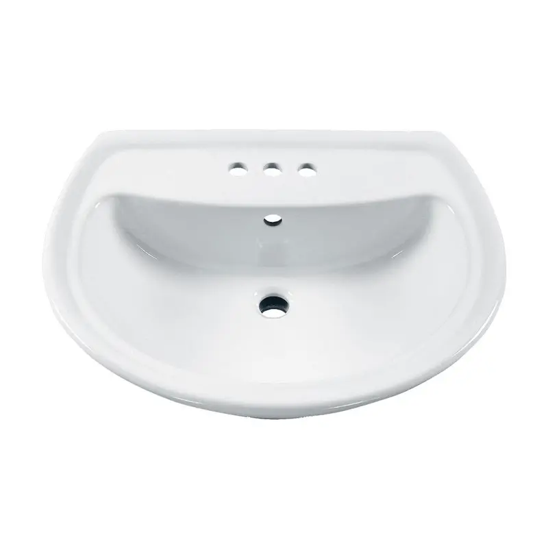 American Standard Cadet 6 in. Pedestal Sink Basin with 4 in. Faucet Centers in WhiteWhite / 44.0