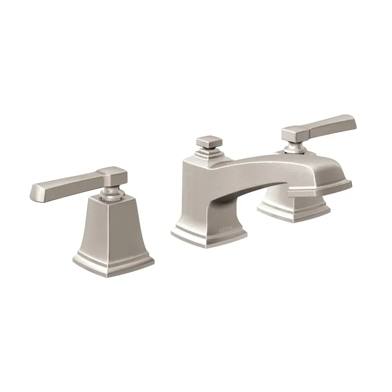 Boardwalk Two-Handle Low Arc Bathroom FaucetChrome