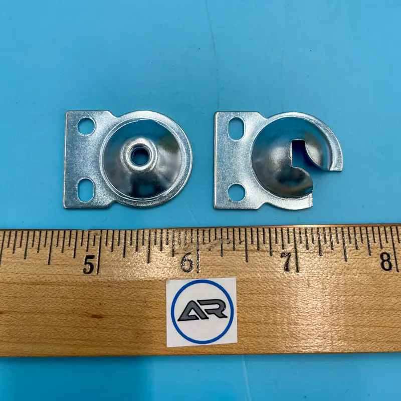 Inside Footless Window Shade Bracket # 62 - Pair Zinc