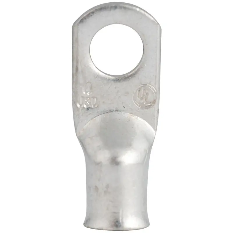 Gardner Bender AML-203 Compression Lug, 4 AWG Wire, 5/16 in Stud, Copper Contact, Silver