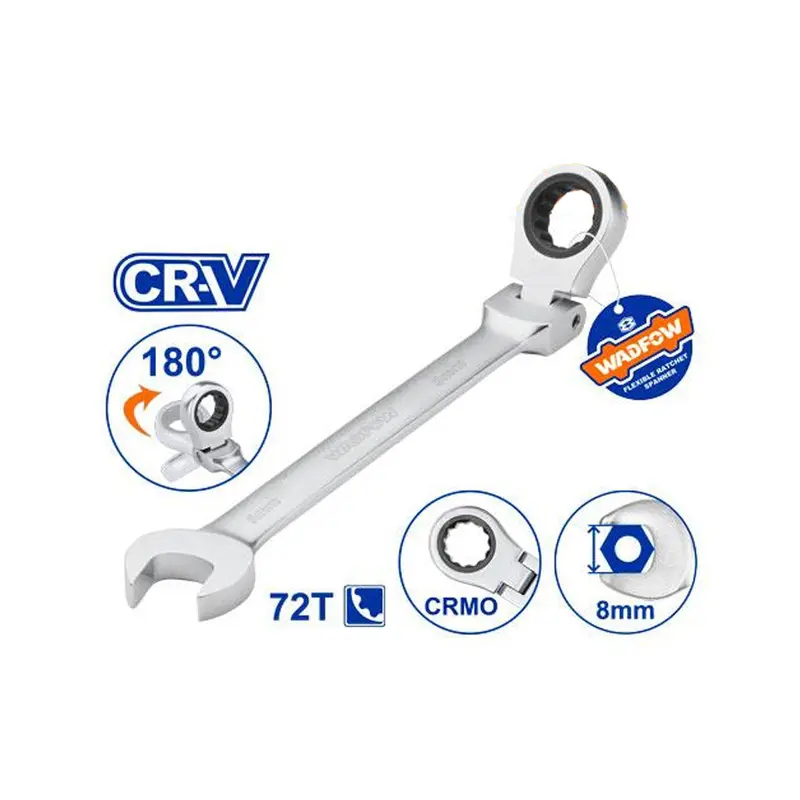 Wadfow 12mm Ratchet Spanner Chrome