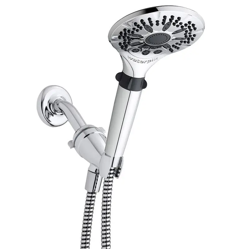 5-Spray 5 in. Single Wall Mount Handheld Shower Head in Chrome