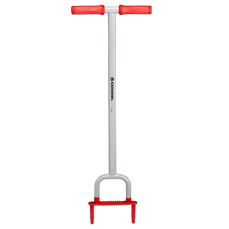 CORONA ComfortGEL LG 3604 Lawn and Soil Aerator, 3-1/2 in D Aeration, Steel