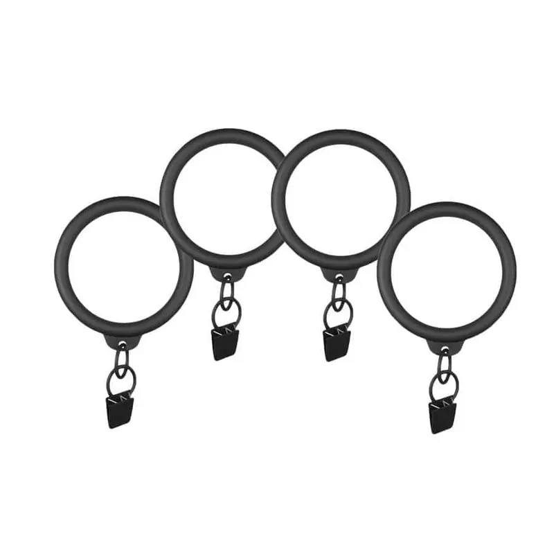 allen   roth 10-Pack 1-in Silver Curtain Ring