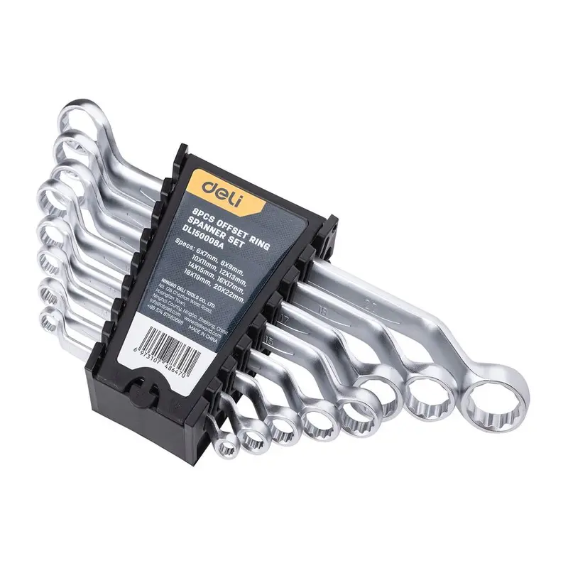 Set of Bent Box Wrenches 8 pcs Deli DL150008A