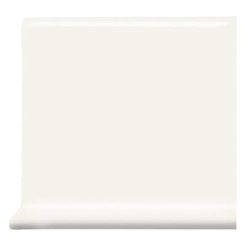 American Olean Bright White Gloss Ceramic Cove Base Tile (6-in x 6-in)White Gloss