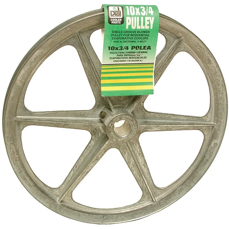 Dial 6323 Blower Pulley, 3/4 in Dia Bore, 10 in OD, 1-Groove, Zinc