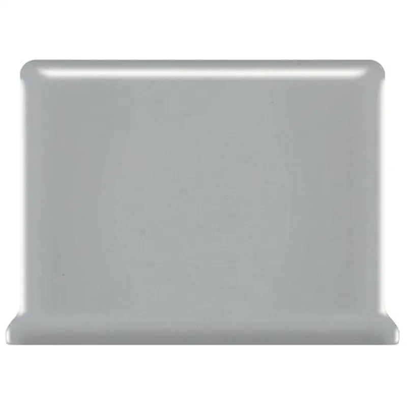 American Olean Bright Light Smoke Ceramic Cove Base Tile (4-in x 6-in)Ice White