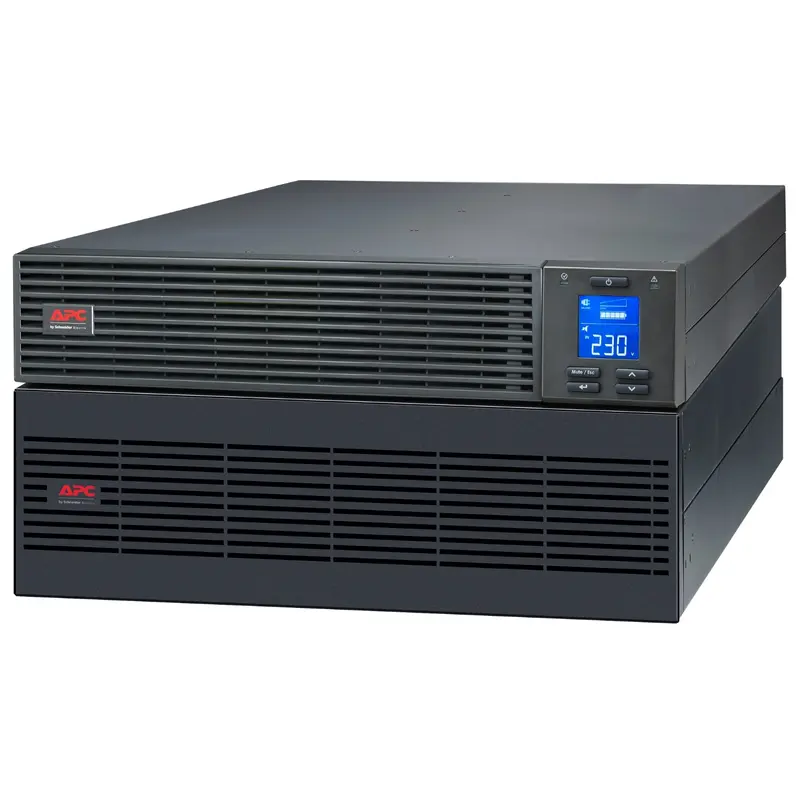 APC Easy-UPS On-Line | 10kVA/10kW - 230V- AVR - Rackmount 5U - Hard wire 3-wire(1P N E) outlet - Extended Runtime- LCD- W/O rail kit