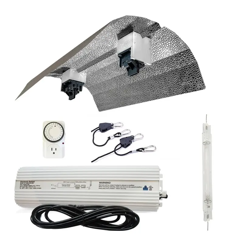 1000-Watt Double Ended HPS 120-Volt/240-Volt Grow Light System with DE Basic Wing Grow Light Reflector15 / each