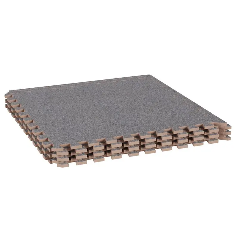 24" x 24" Gray Foam Mat Interlocking Floor Tiles with EVA Foam Padding for Exercise, Playroom, Garage, Basement Flooring5.91 / sq. ft.