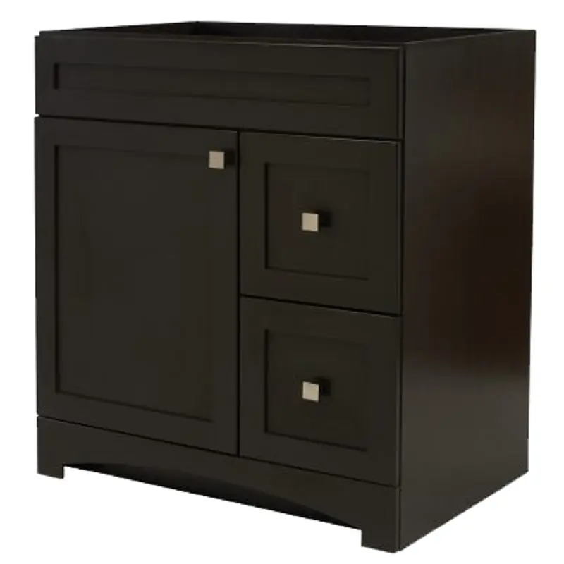 Foremost Monterrey Series MXBV3021 Vanity, Black Coffee, 2-Drawer