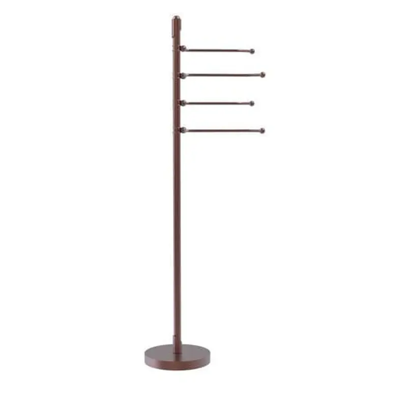 Allied Brass Soho Antique Copper Freestanding Towel Rack