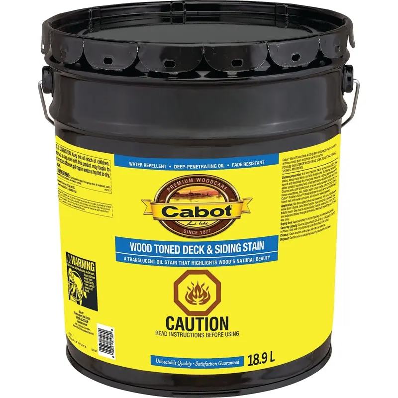 Cabot 19200 Series 142.0019200.008 Deck and Siding Stain, Natural, Liquid, 5 gal, Can