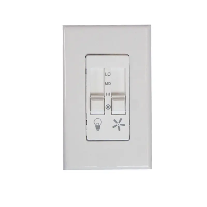 3-Speed Dual Slide White Fan and Light Switcheach
