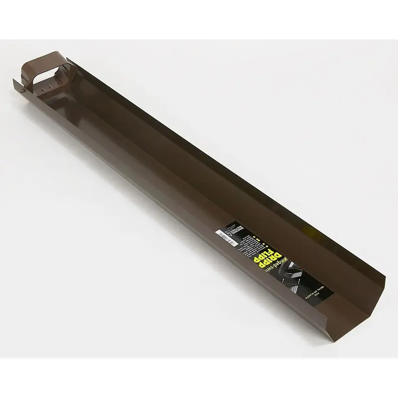 Amerimax 3703019 Dripper Flipper, Vinyl, Brown, For: 2 x 3 in Vinyl or Metal Downspouts