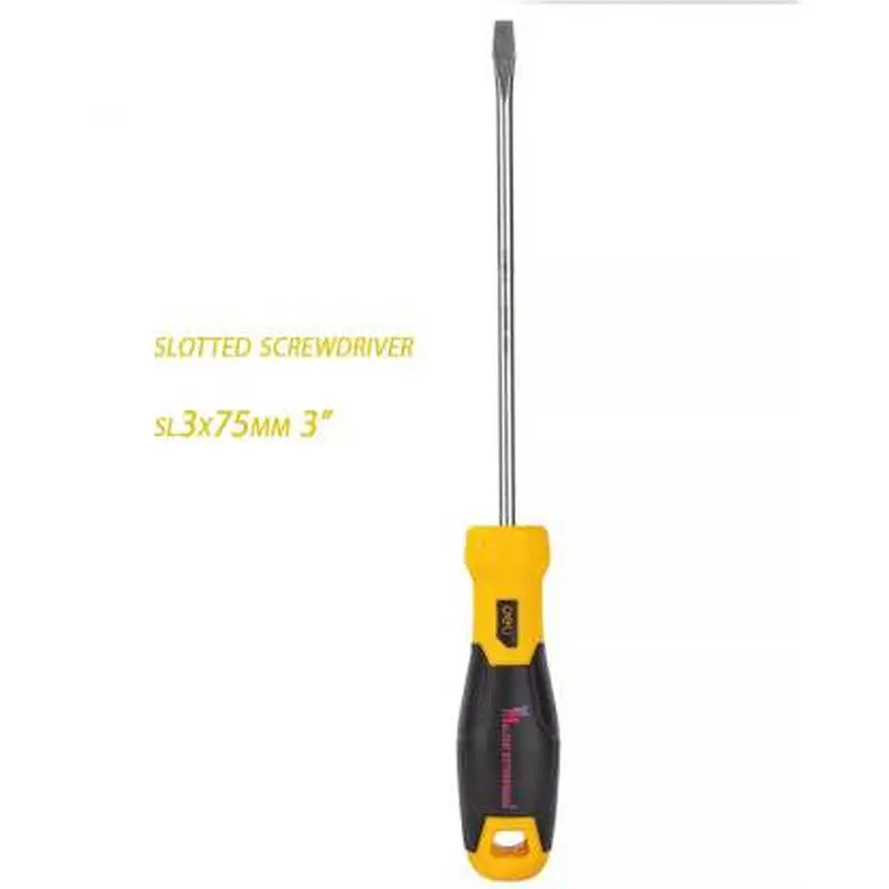 MALFAH ENTERPRISES DELI DL6230751 SCREWDRIVER SLOTTED SL3X75MM Precision Screwdriver