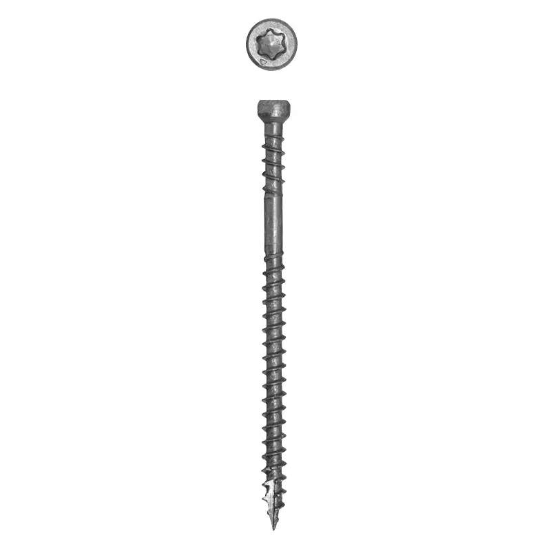 GRK Fasteners RT Series 36077 Screw, #8 Thread, 2 in L, Trim Head, Star Drive, Stainless Steel, 600 PAIL